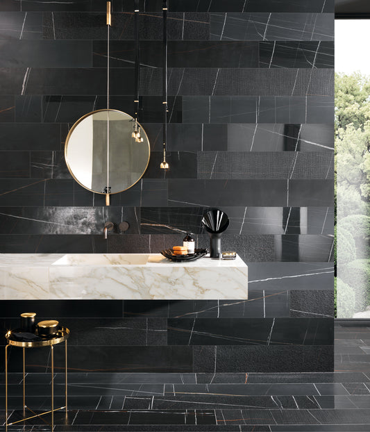 Italgraniti Marble Experience Sahara Noir marmuro imitacijos plytelė