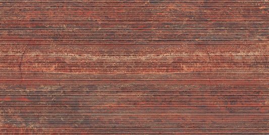 Italgraniti I Travertini Rosso Vein Cut Ribbed travertino imitacijos sienos plytelė