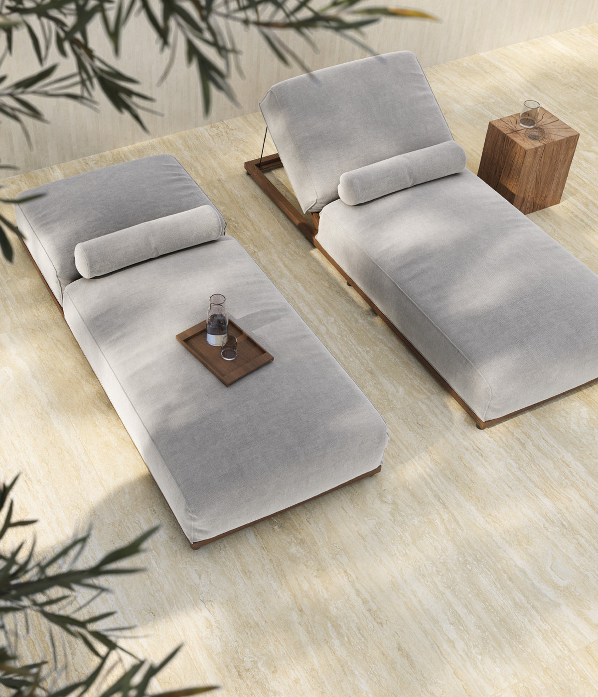 Italgraniti I Travertini Beige Vein Cut Grip travertino imitacijos lauko plytelė