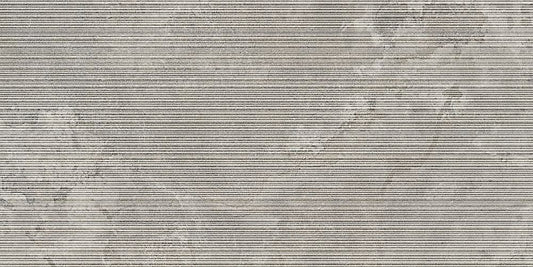 Italgraniti Dorset Cenere Cross Cut Ribbed akmens imitacijos sienos plytelė