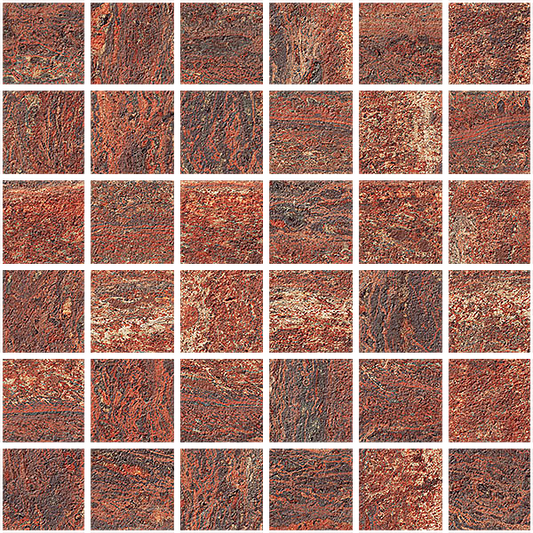 Italgraniti I Travertini Mosaic Rosso Vein Cut